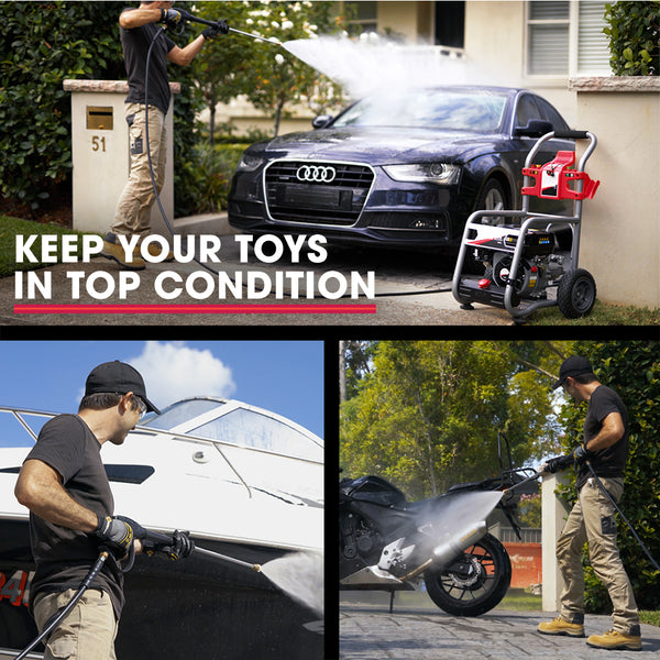 Jet Usa 4800Psi Petrol Powered High Pressure Cleaner Washer Water Pump Pressure Washers