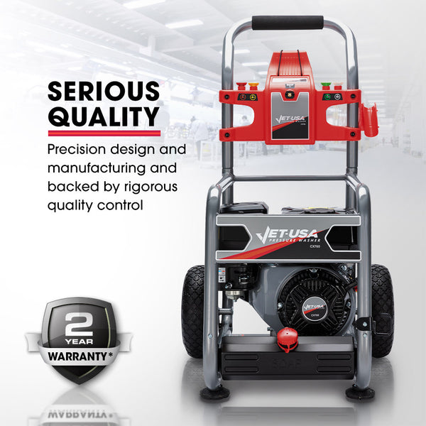 Jet Usa 4800Psi Petrol Powered High Pressure Cleaner Washer Water Pump Pressure Washers