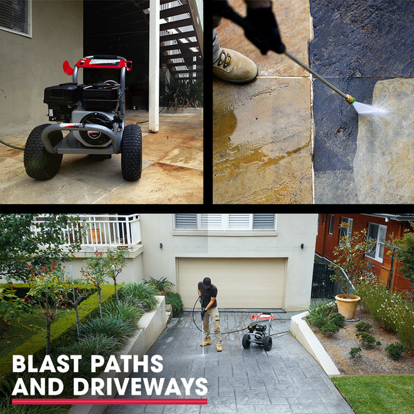 Jet Usa 7Hp 4800Psi Petrol High Pressure Washer Gun Water Cleaner Gurney 4 Stroke Engine 30M Hose Pressure Washers