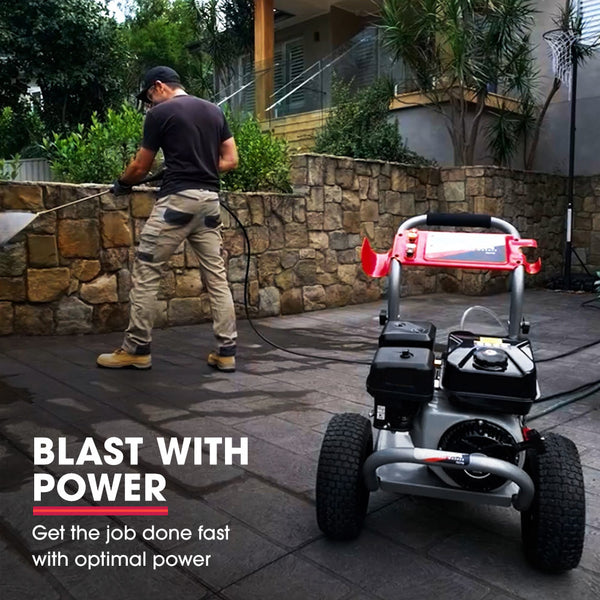 Jet Usa 7Hp 4800Psi Petrol High Pressure Washer 4 Stroke Engine Gun Water Cleaner Gurney 9M Hose Pressure Washers