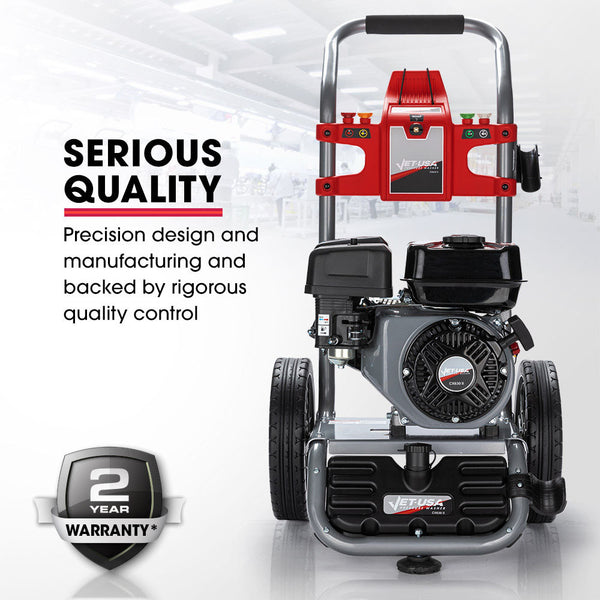 Jet Usa 4800Psi Petrol Powered High Pressure Cleaner Washer Water Hose Pressure Washers