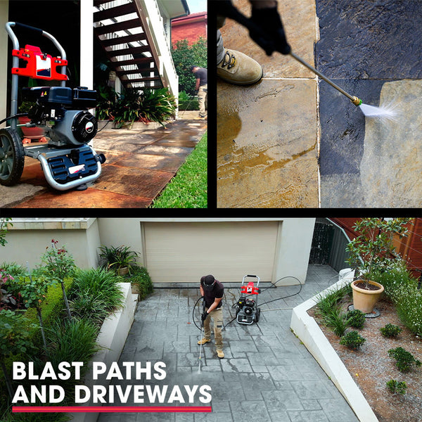 Jet Usa 4800Psi Petrol Powered High Pressure Cleaner Washer Water Hose Pressure Washers