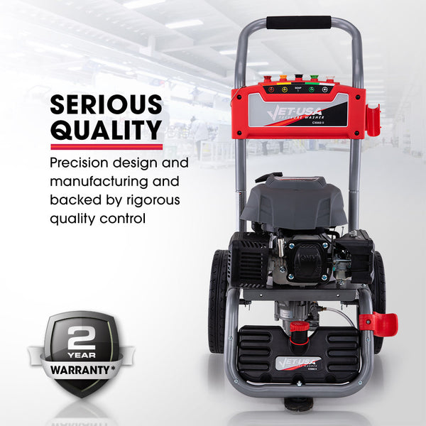 Jet Usa 4800Psi Petrol Powered High Pressure Cleaner Washer Water Hose Pressure Washers