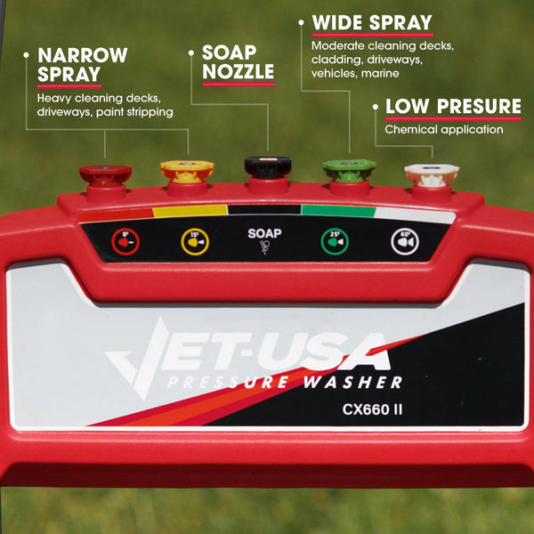 Jet Usa 4800Psi Petrol Powered High Pressure Cleaner Washer Water Hose Pressure Washers