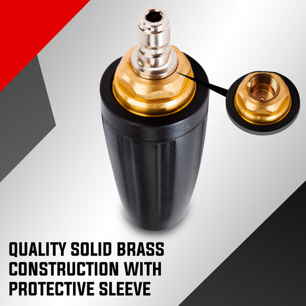 Jet Usa 5000Psi Turbo Head Nozzle High Pressure Washer Water Cleaner 1/4 Bsp Pressure Washer Parts