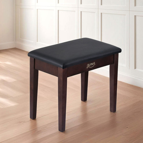 Alpha Piano Bench Stool With Storage Wooden Pu Leather Piano Stools
