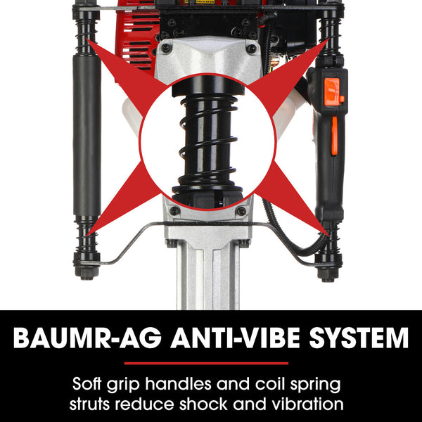 Baumr Ag 52Cc 2 Stroke Petrol Post Driver With Carry Case & Sockets Post Drivers