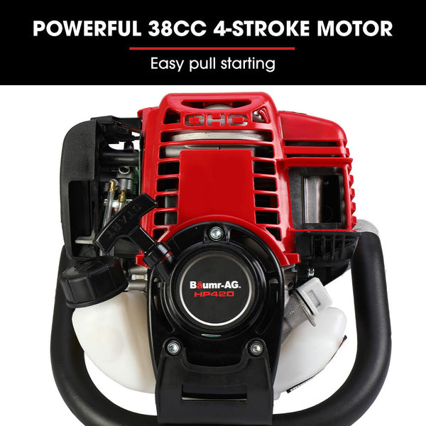 Baumr Ag 38Cc 4 Stroke 40Cc Petrol Post Driver With Carry Case & Piling Sleeves Post Drivers