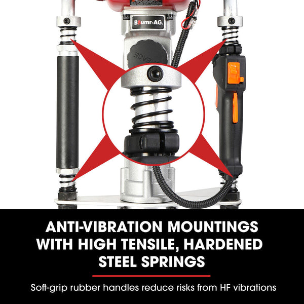 Baumr Ag Baumr Ag 38Cc 4 Stroke 40Cc Petrol Post Driver With Carry Case & Piling Sleeves Post Drivers