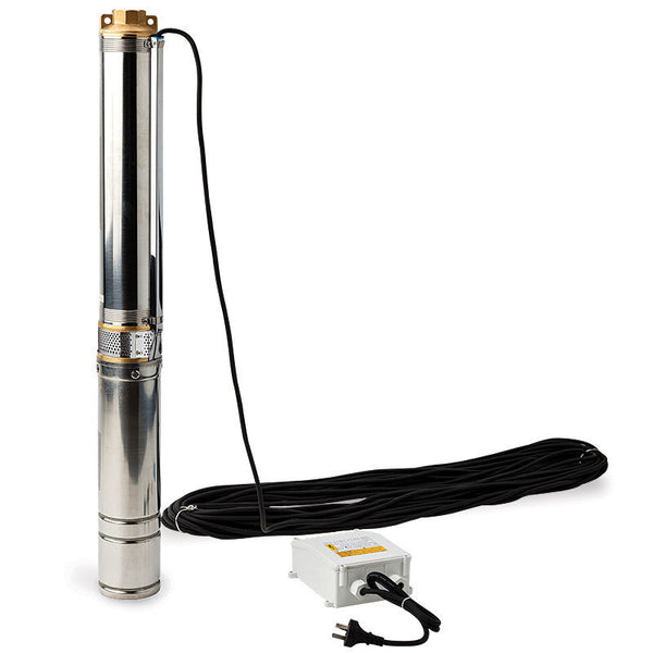 1Hp Submersible Bore Water Pump Deep Well Irrigation Stainless Steel 240V Water Pumps & Pressure Tanks
