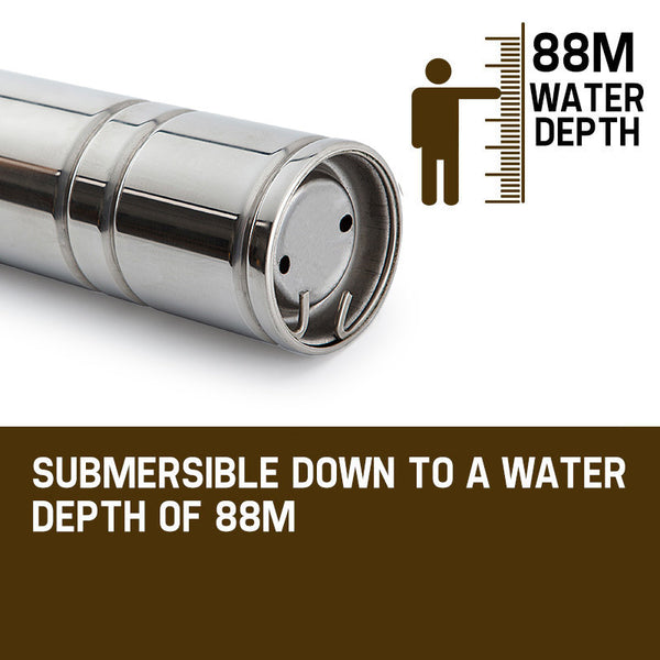 1Hp Submersible Bore Water Pump Deep Well Irrigation Stainless Steel 240V Water Pumps & Pressure Tanks
