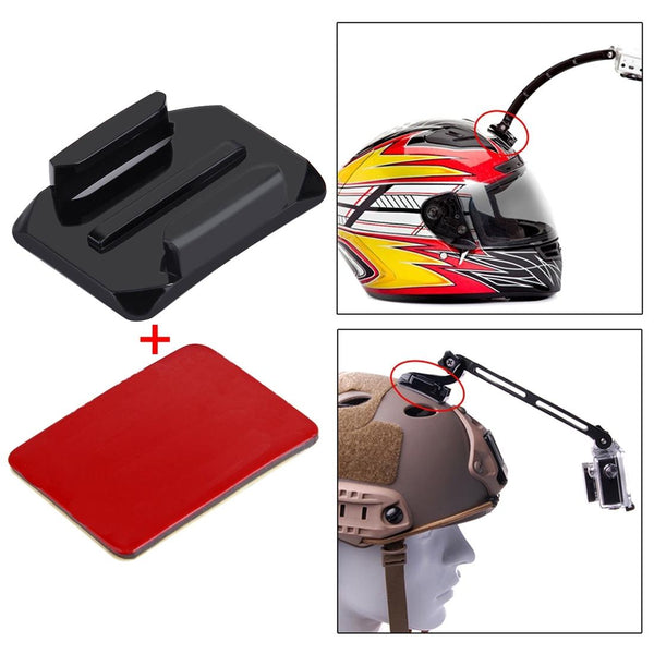 2 Curved Surface Mounts With Adhesive Stickers For Action Cameras Jaws Flex Clamp Mounts & Holders