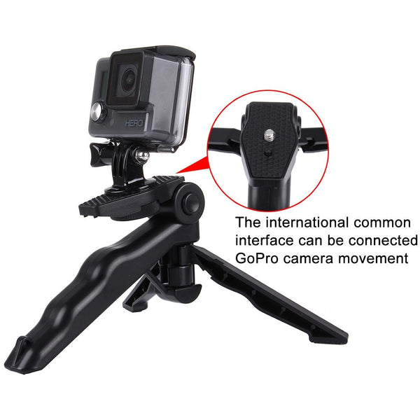 Grip Folding Tripod Mount For Gopro And Xiaoyi Action Cameras Tripod Mount Accessories