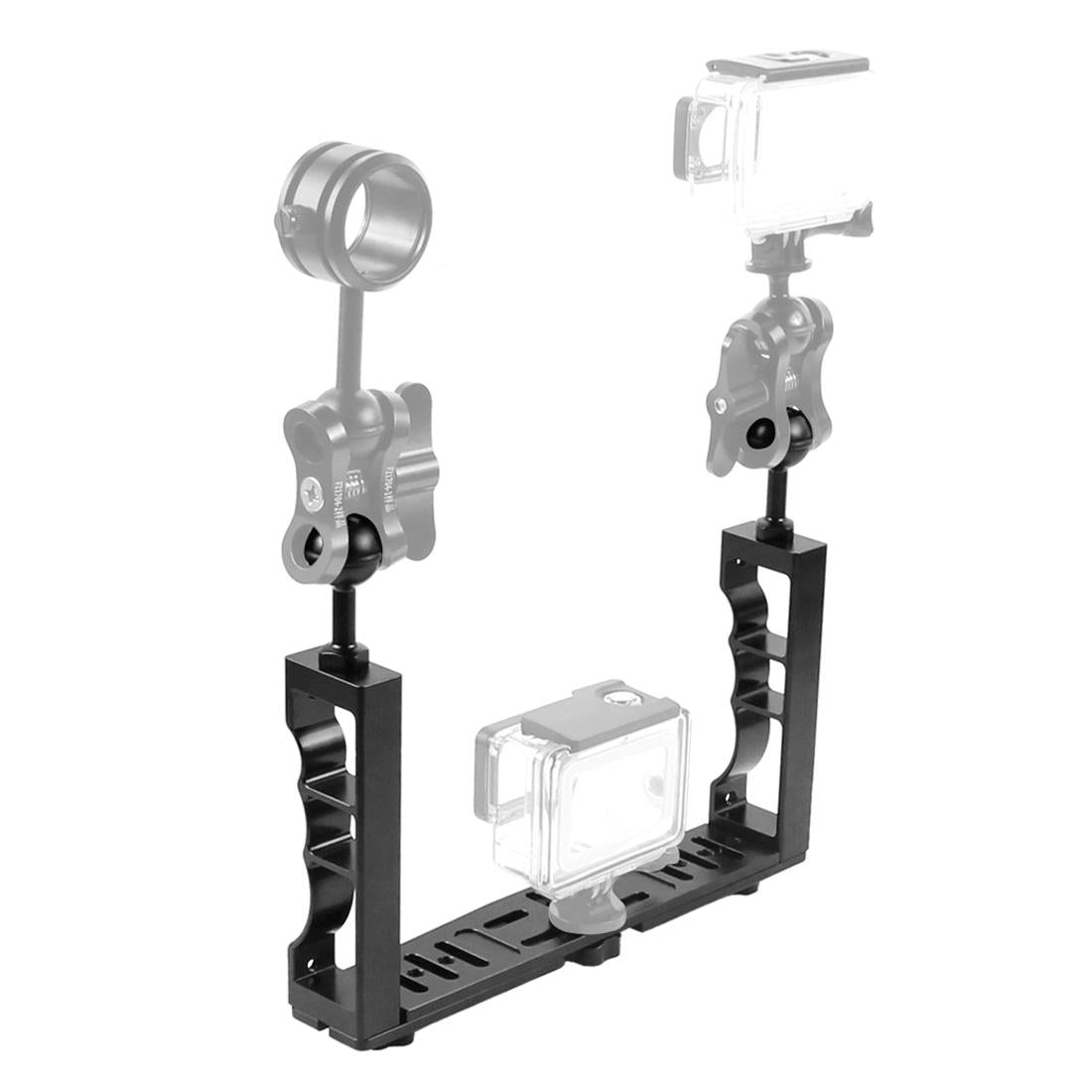 Dual Handheld Lamp Arm For Action Cameras With Unique Design Other Camera & Photo Accs