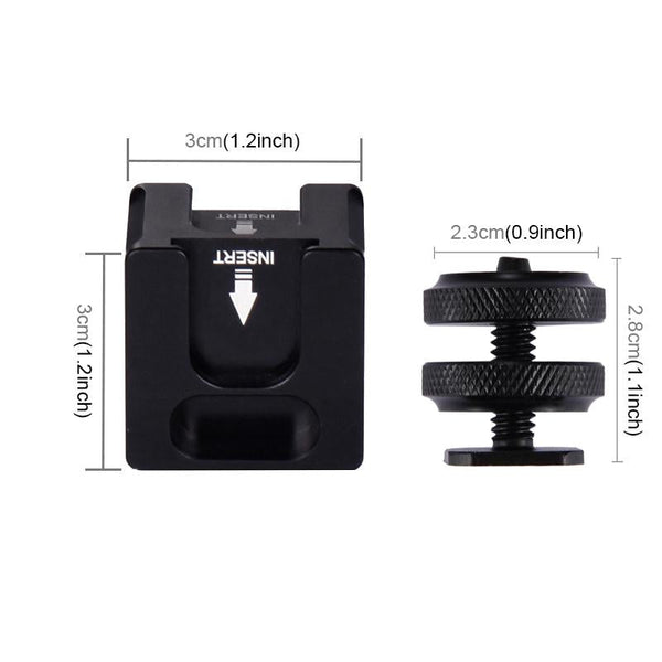 Aluminium Four Head Hot Shoe Mount Adapter For Microphone And Flash Light Other Camera & Photo Accs