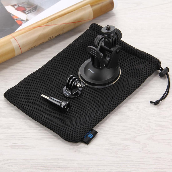 Universal Suction Cup Mount For Action Cameras With Tripod Adapter And Storage Bag Other Tripods & Supports