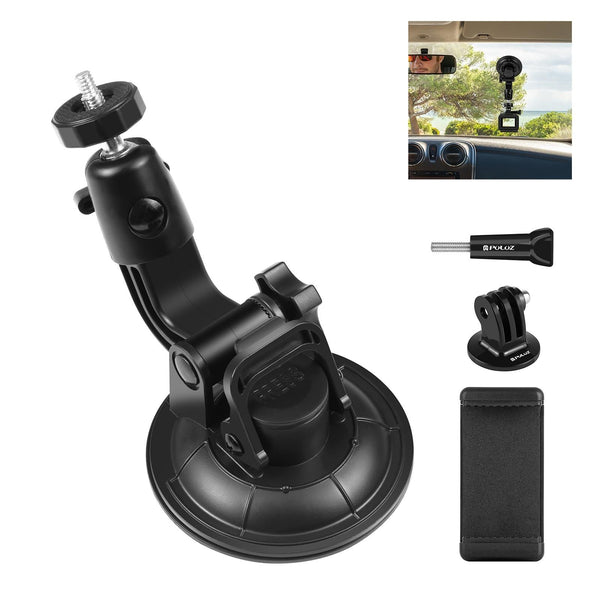 Universal Car Phone Mount With Suction Cup And Tripod Adapter For Action Cameras Mounts & Holders