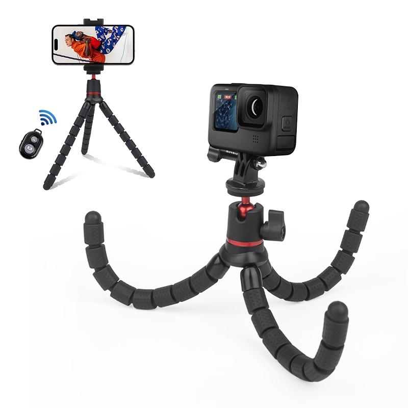 Flexible Mini Octopus Tripod With Remote For Cameras And Cellphones Tripods & Monopods