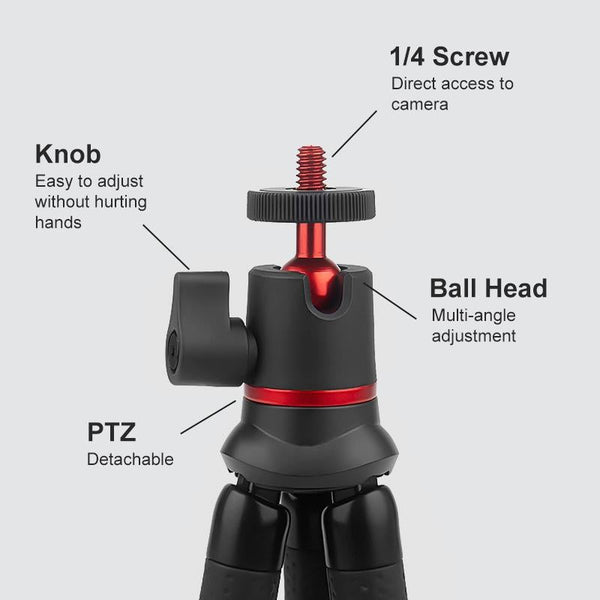 Flexible Mini Octopus Tripod With Remote For Cameras And Cellphones Tripods & Monopods