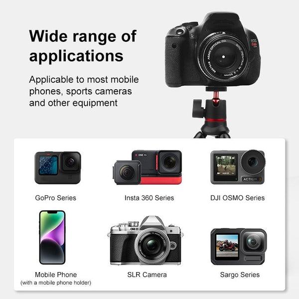 Flexible Mini Octopus Tripod With Remote For Cameras And Cellphones Tripods & Monopods