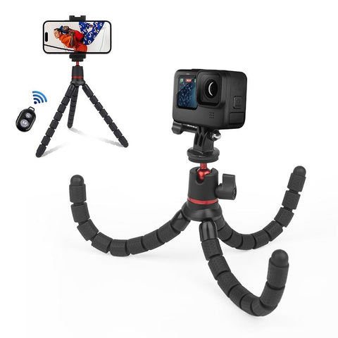 Flexible Mini Octopus Tripod With Remote For Cameras And Cellphones Tripods & Monopods