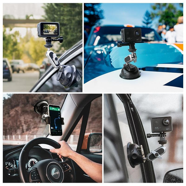 Universal Car Phone Mount With Suction Cup Arm For Secure And Adjustable Positioning Stands Holders & Car Mounts