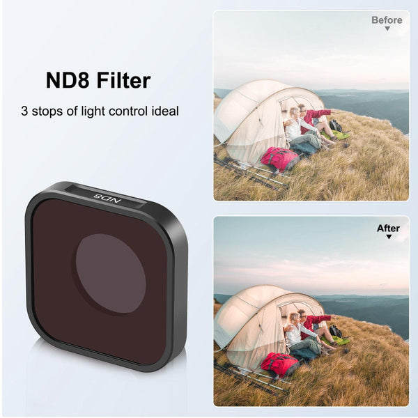 Compatible Lens Filter For Hero12 11 10 9 Gopro Action Cameras Filters