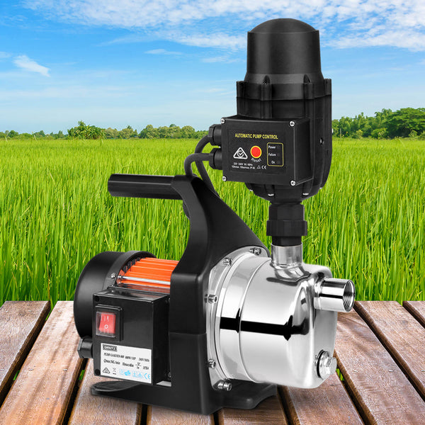 Giantz Garden Water Pump High Pressure 800W Max. Tank Rain Farm Irrigation House Black Water Pumps