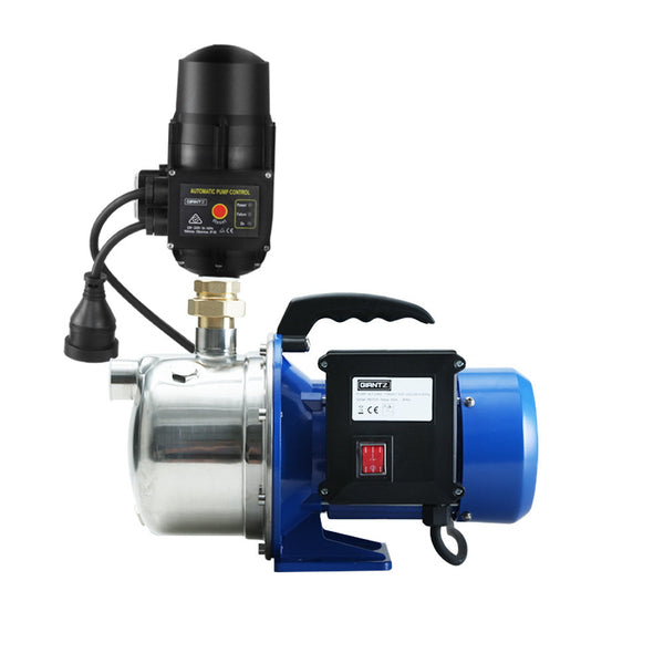 Giantz Garden Water Jet Pump High Pressure 1100W Tank Rain Farm Irrigation Black Water Pumps & Pressure Tanks
