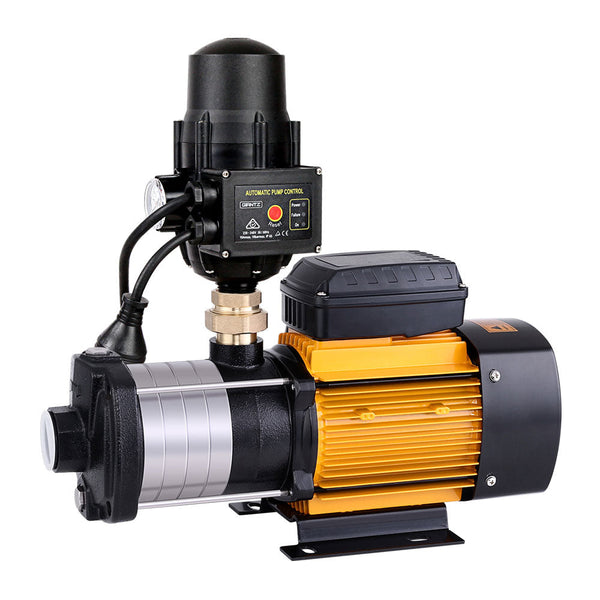 Giantz Garden Water Pump High Pressure 2000W Max. 5 Stage Tank Irrigation Black Water Pumps & Pressure Tanks