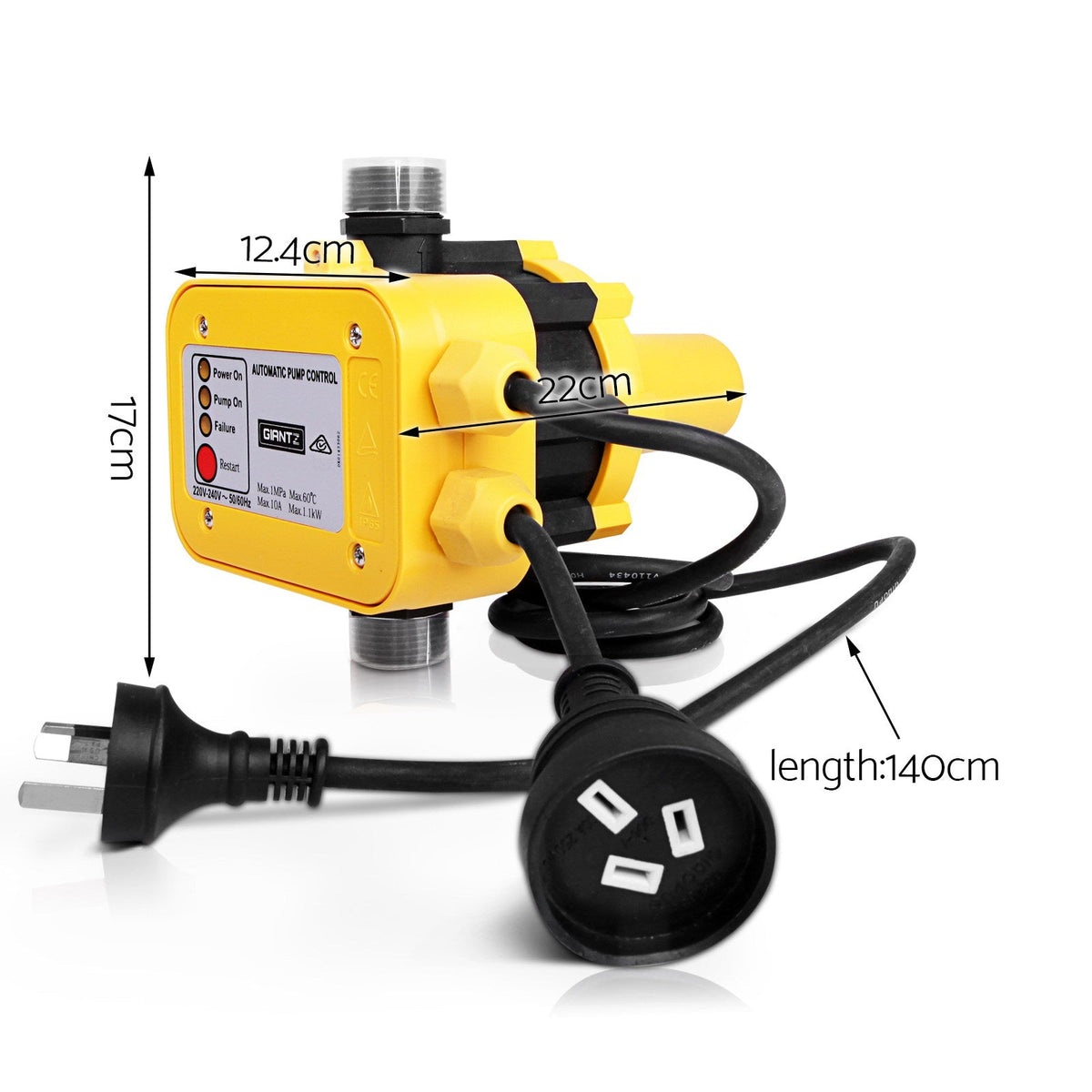 Giantz Water Pressure Pump Controller Auto Switch Electric Electronic ...