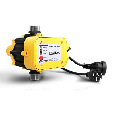 Giantz Water Pressure Pump Controller Auto Switch Control Electric Electronic Yellow Watering Timers & Controllers