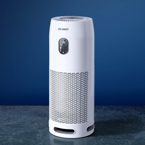 Devanti Air Purifier 4 Layer Hepa Filter White Air Purifiers