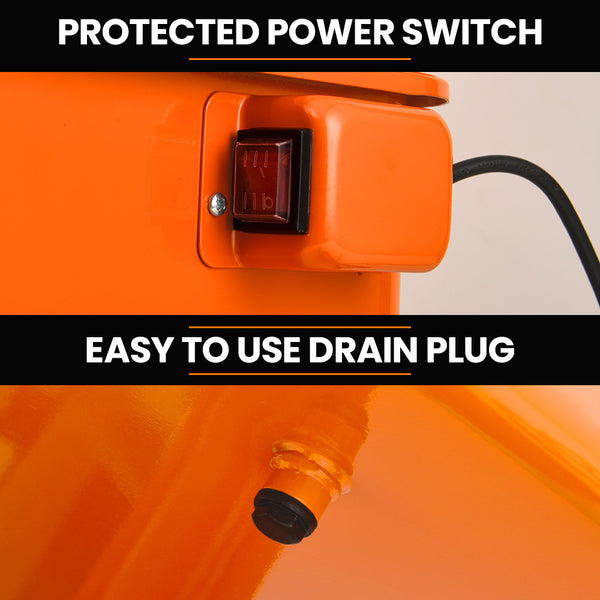 Unimac 86L Heavy Duty Multi Purpose Auto Parts Washer With Removable Work Shelf Basket Other Shop Equipment