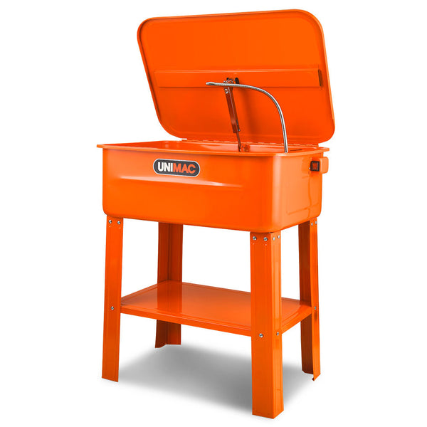 Unimac 86L Heavy Duty Multi Purpose Auto Parts Washer With Removable Work Shelf Basket Other Shop Equipment