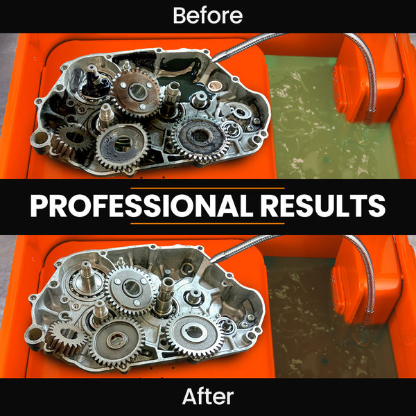 Unimac 86L Heavy Duty Multi Purpose Auto Parts Washer With Removable Work Shelf Basket Other Shop Equipment