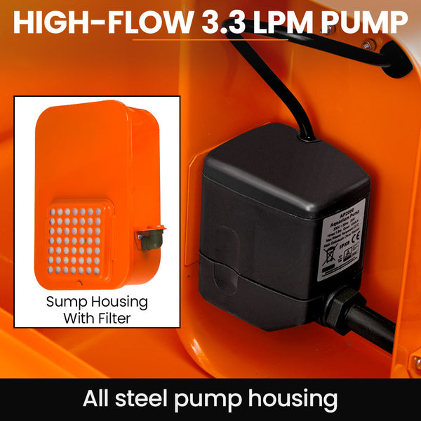 Unimac 86L Heavy Duty Multi Purpose Auto Parts Washer With Removable Work Shelf Basket Other Shop Equipment