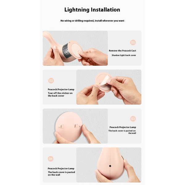 Peas Wall Lamp Colourful Ambient Lighting Modern Creative 3D Body Animal Lustre For Bedroom Lamps