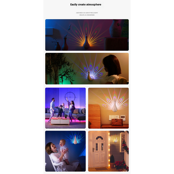 Peas Wall Lamp Colourful Ambient Lighting Modern Creative 3D Body Animal Lustre For Bedroom Lamps