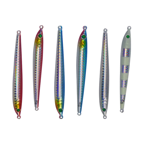 Finesse Pencil Jig 40Gm Blue Flash 2 Pack Baits & Lures