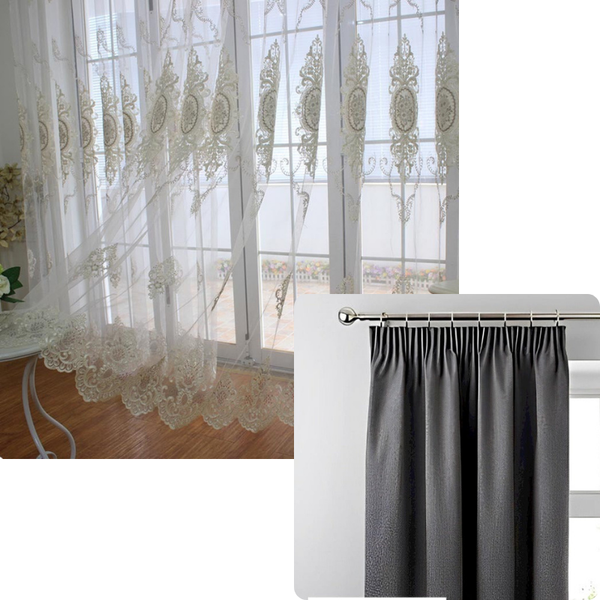 150 Centimetre White Style Flower Indoor Decorative Sheer Curtain Curtains & Drapes