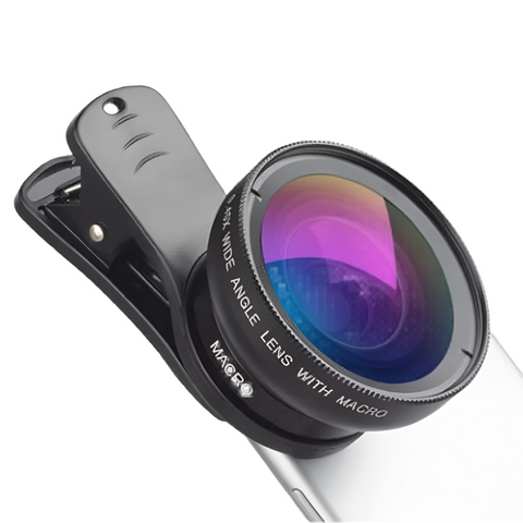 Phone Lens Kit 0.45X Super Wide Angle And 12.5X Macro Hd Camera Lenses Other Mobile Accessories