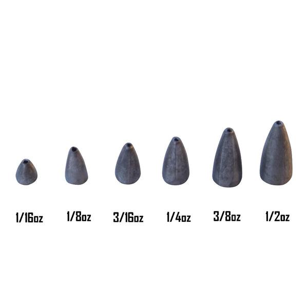 Swimerz 1/8Oz Bullet Sinker Lead 20 Pack Sinkers & Weights