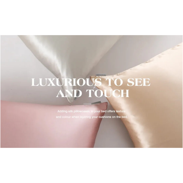 Pillowcase 50X90cm Pink Natural Mulberry Silk For Comfortable Bed Pillow Cases