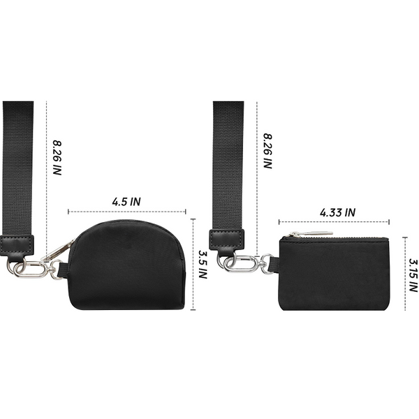 Elosung Pink And Off White Portable Ladies Wrist Bag Mini Wallet For Cards Coins Keys Lightweight Stylish Organizer Perfect Daily Use Wallets