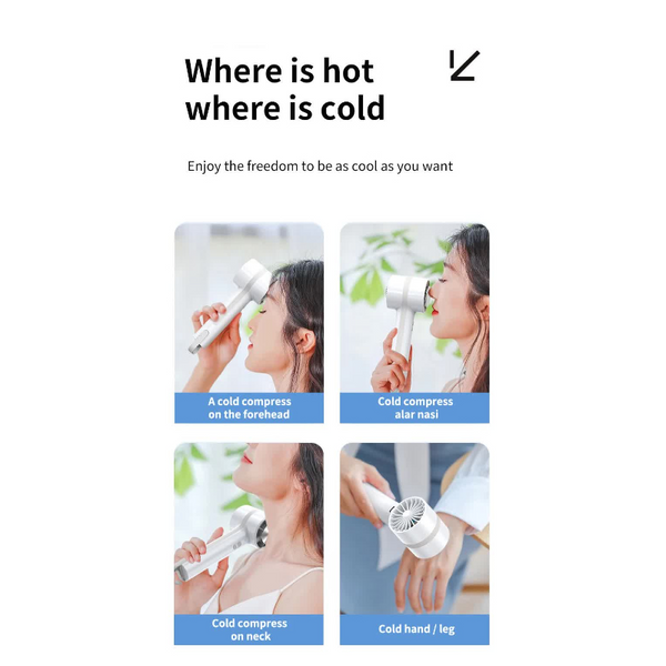 Elosung Pink Outdoor Handheld Cooling Fan Mini Macaron Portable Desk With Carabiner Ideal For Home Travel And Hiking Portable Fans