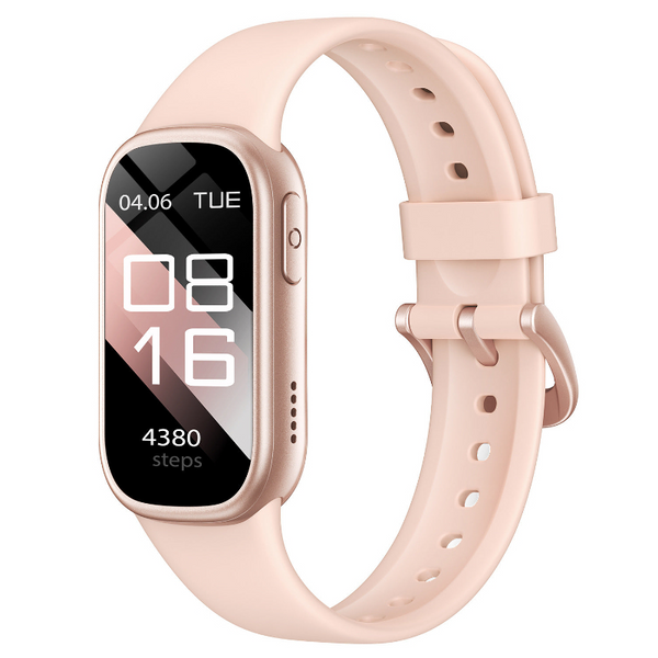 Elosung Pink Smart Fitness Tracker With Bluetooth Calling Heart Rate Blood Pressure Oxygen And Sports Modes Smart Watches