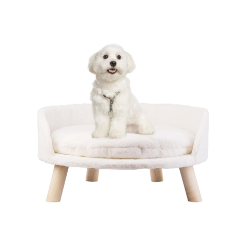 Plush Luxury Cat Bed With Cozy Cushion Pad Pet Beds