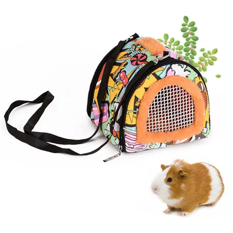 Small Pet Travel Bag Hamster Carrier Breathable Outdoor Hedgehog Small Animal Supplies