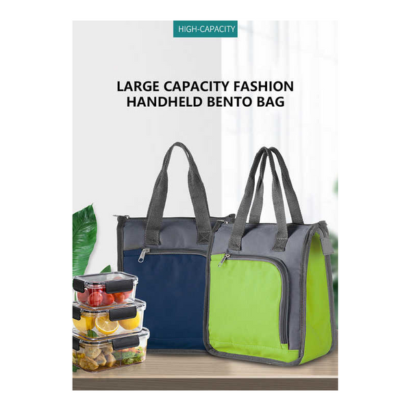 Elosung Red Insulated Lunch Bag For Office Picnic And Grocery Use Lunchboxes